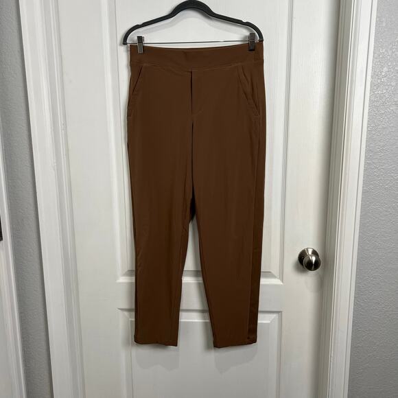Athleta Brooklyn Mid Rise Ankle Pant Women's Size 8 Brown Athletic Slacks - Picture 2 of 9